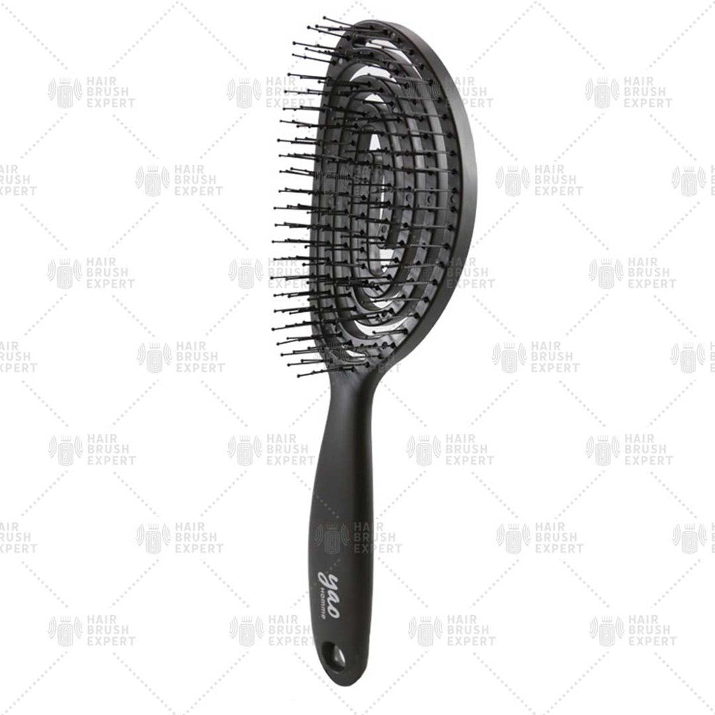 Yao Scalp Care Hair Brush Specialized for Men Matte Black