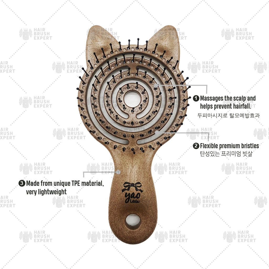 Yao Little Kitty Kids Hair Brush For Ages 2-6