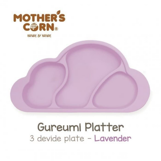 Mother's Corn Gureumi Three Division Suction Platter - Lavander Color