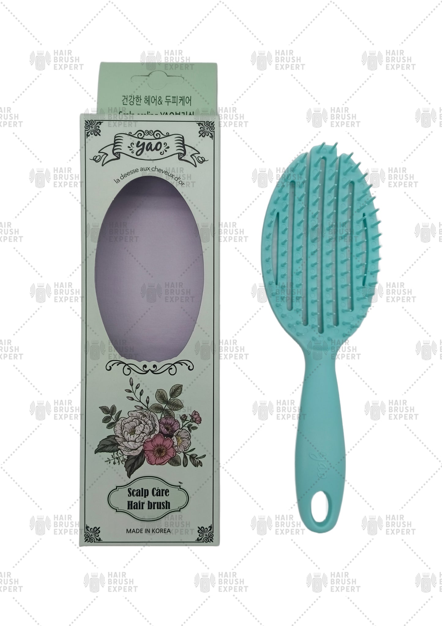 Yao 3-in-1 Shower Brush Aqua Sea Color (for all hair lengths)