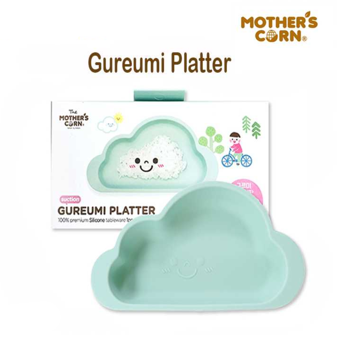 Mother's Corn Gureumi Suction Platter - Mint Color